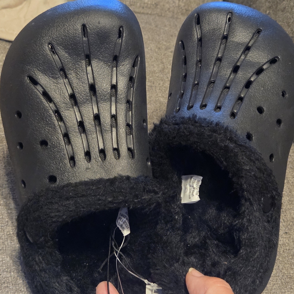 Cozy Black Kids Slippers
